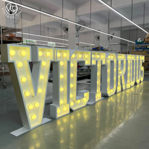 Bombillas LED de <span class=keywords><strong>alquiler</strong></span> gigantes personalizadas de 4 pies y 3 pies, letras de marquesina Mr & Mrs con <span class=keywords><strong>precio</strong></span> al por mayor, gigantes para bodas, letras grandes iluminadas - Product Image 4