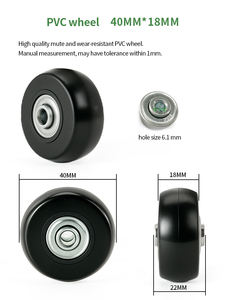 सार्वभौमिक 20-28 इंच सूटकेस पहियों के कैस्टर सामान मूट ट्रॉली केस पुली व्हील रिप्लेसमेंट बैग - Product Image 5