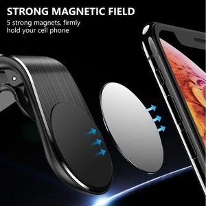 Support magnétique universel pour téléphone de voiture, fixation sur grille d'aération, aimant puissant N42+, corps en alliage d'aluminium, colle 3M VHB sans résidus, OEM - Product Image 5