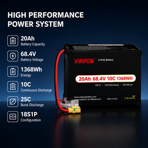 Batterie lithium industrielle 20Ah 68.4V haute puissance à sortie stable pour drones de topographie, cartographie et protection des plantes - Product Image 4