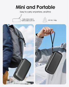 Funda Protectora de Viaje Resistente al Agua con Diseño de Puntos para Banco de Energía <span class=keywords><strong>Anker</strong></span> 737/25,000mAh/24000mAh (Negro) - Product Image 5