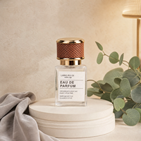 Flacon de parfum cylindrique en verre de haute qualité 30ml 50ml avec bouchon à vis, rechargeable, pour emballage cosmétique, crème visage givrée, en stock
