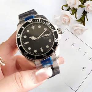 Reloj de Hombre en Dos Tonos, Dorado y Plateado, con Esfera Negra, Visualización de Fecha, Bisel Giratorio, Correa de Acero Inoxidable, Reloj de Pulsera Deportivo de Lujo para Buceo - Product Image 4
