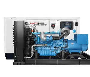 Silent type of 40kw 65kw 100kw 120kw 150kw 180kva rated power WEICHAI engine diesel generator unit with ATS system