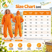 Combinaison d'apiculture 3D en maille, protection intégrale avec voile, respirante, vêtement de travail pour apiculture, poches utilitaires