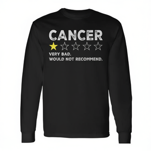 T-shirt a maniche lunghe per la sensibilizzazione sul cancro, regalo per i sopravvissuti al cancro che supportano la chemioterapia - Product Image 2