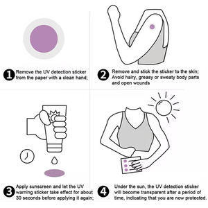 Nouveaux arrivages!!! Autocollant de détection UV Autocollant Uv Dtf Imprimante Autocollants de détection Uv pour crème solaire - Product Image 5