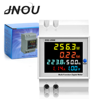 Medidor de Energía 6 en 1 con Monitoreo en Tiempo Real, Factor de Potencia Eléctrica, Voltaje, Corriente, Potencia Activa, Frecuencia, Monofásico