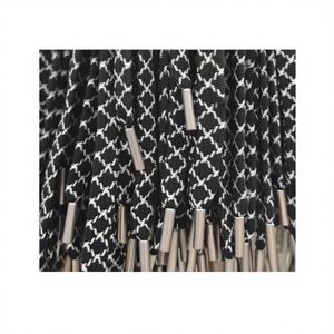 Cordon de serrage 100 % polyester CQ avec embout en silicone élastique, cordon enduit de cire pour DIY, chaussures, sacs, vêtements, textiles de maison - Product Image 1