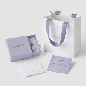 Tùy Chỉnh Bán Buôn Đồ Trang Sức Giấy Tông Nhẫn Trang Sức Ngăn Kéo Hộp Túi Với Logo In Vòng Cổ Bao Bì Hộp Đồ Trang Sức - Product Image 2