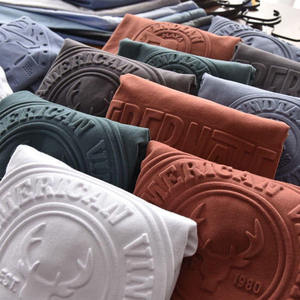 طباعة الوزن الثقيل شعار التطريز صالة ألعاب رياضية البلوز هوديي الركض بدلة رياضية الرجال مخصص قطن طباعة نفخة هوديي مانوفا - Product Image 3