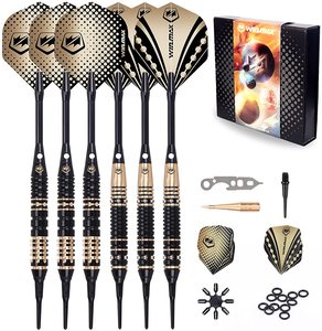 Win.max Professional 18g Fléchettes à pointe souple en plastique - Pack de 6 avec emballage cadeau pour cible électronique - Product Image 1