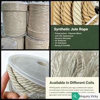 Corde synthétique en polyester, 3 brins torsadés, corde de construction agricole, corde de décoration, corde en polypropylène Promanila, corde en polyhemp IMPA