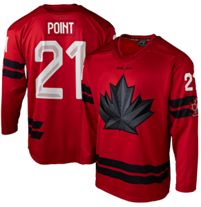 Jersey de Hockey sobre Hielo de Canadá 2026 para Hombre, Rojo, Negro y Blanco, 97 Connor McDavid, 29 Nathan MacKinnon, 8 Cale Makar, Bordado - Product Image 6