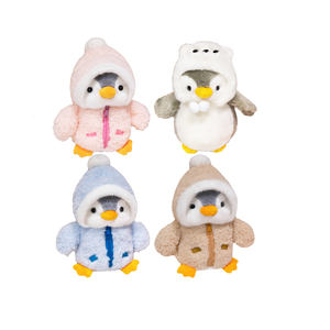 Cosplay pingouin peluche Kawaii rose pingouin en peluche jouet Logo personnalisé broderie motif personnalisé faisable ISO usine - Product Image 1