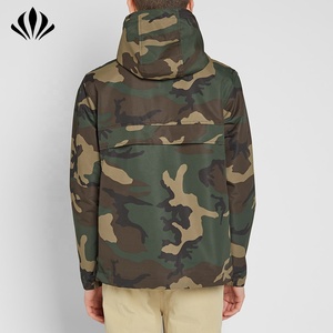 High Quality Custom Men <strong>Camo</strong> Pullover <strong>Jacket</strong> 100%Nylon <strong>Waterproof</strong> Windbreaker <strong>Jacket</strong> Half Zipper Hooded <strong>Jacket</strong> - Product Image 3