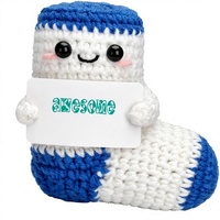 Viaosanza Chaussette en crochet faite à la main, cadeau décoratif en provenance de Chine