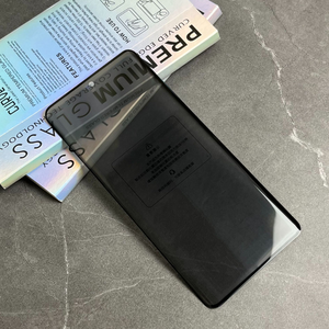 Verre de confidentialité à couverture complète à colle latérale pour Samsung S23 Ultra S20Plus Protège-écran de déverrouillage par empreinte digitale pour Galaxy S24 Ultra <span class=keywords><strong>S10</strong></span> - Product Image 5