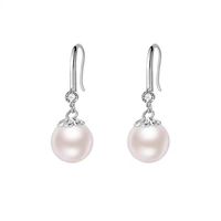 Pendientes de Perlas de Imitación Elegantes y Sencillos para Mujer, Aleación de Zinc, para Bodas y Eventos, Joyería de Alta Gama