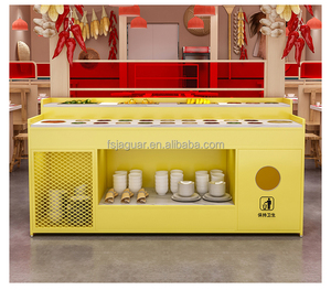 Mesa de comedor montada en la pared de un solo lado de estilo industrial para hoteles, cafeterías, restaurantes pequeños, Mostrador de condimentos, escuelas calientes - Product Image 4
