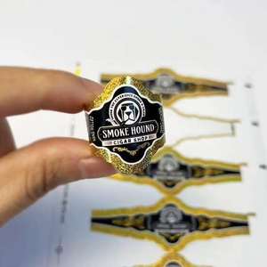 Etiquetas Personalizadas para Cigarros, Ecológicas, Impermeables, con Estampado Dorado, Relieve, Impresión CMYK, Papel Adhesivo, Venta al por Mayor - Product Image 3