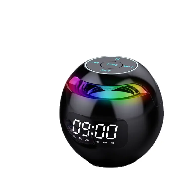 2022 New Arrivals Portable colorful LED light Ball wireless Speaker LED Mini Speaker Portable Wireless Speaker