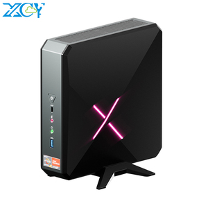 Xcy chơi game mini PC AMD R7 5800H rx6400 ddr6 4G 2 DDR4 M.2 SSD kép 2.5g Ethernet mini máy tính để bàn Máy Tính Game Thủ trò chơi