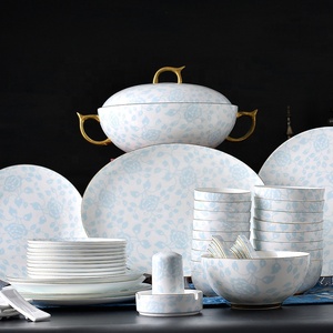 Fleur bleue glaçure couleur os chine 76 petits ustensiles de table <span class=keywords><strong>chinois</strong></span> modèle frais ustensiles de cuisine - Product Image 1