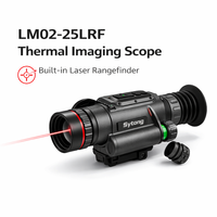 Lunette thermique pour la vision nocturne et la chasse, monoculaire thermique avec télémètre laser intégré de 1000 m et enregistrement vidéo