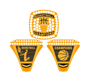 Bague de championnat personnalisée, bague de championnat de basketball, softball, baseball, football, bague de championnat sportive personnalisée pour les jeunes - Product Image 1