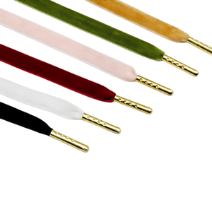 Lacets plats double face en daim de 10 mm de longueur personnalisée avec embouts métalliques pour chaussures de skateboard, baskets, chaussures décontractées et chaussures en toile - Product Image 6