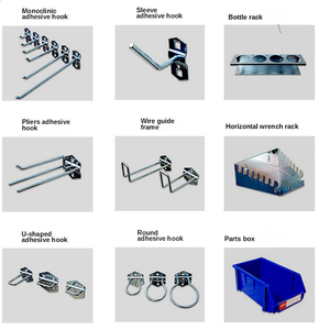 Panel de Herramientas de Acero Resistente, Kit de Panel de Metal con Clavijas para <span class=keywords><strong>Pared</strong></span> o Escritorio, Organizador de <span class=keywords><strong>Pared</strong></span>, Exhibidor - Product Image 2