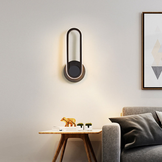 TOGETHER Background Wall Lamp Wall Light Bedroom Bedside Led Light Revolving Aisle Wall Sconce