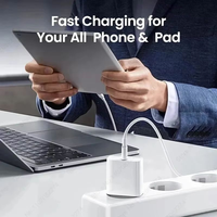 Chargeur mural rapide 30W PD avec câble de charge Type C pour iPhone 11 12 13 14 15 16 17 Air Pro Plus