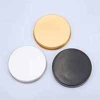 Vente en gros 4oz 8oz Ambre 100ml 250ml Pot à bougie en verre vide à face droite de luxe avec couvercles métalliques en aluminium