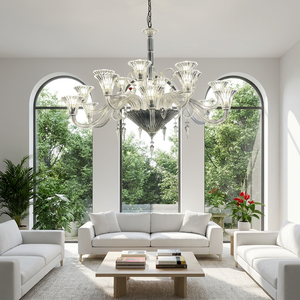 Lámpara de Araña de Cristal de Lujo Estilo Mille Nuits, Diseño Escalonado Personalizable, Fabricación Artesanal, Suministro de Fábrica para Penthouse de Lujo - Product Image 3