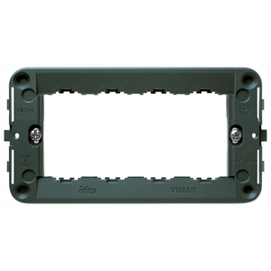 Placa de pared Vimar Idea de 14,3 cm de largo y 2,1 cm de altura con tornillos para instalación eléctrica - Product Image 1
