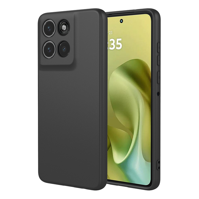 For Motorola G86 5G Silicone Case, Slim Fit Microfiber Lining Soft TPU Gel Rubber Phone Cover for Motorola Moto G55 G56 G85 G86
