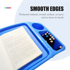 Mesa portátil multifuncional para escribir, juguete pequeño para niños, mesa de cama de plástico para leer, bandeja de escritorio para ordenador portátil, regreso a la escuela - Product Image 2