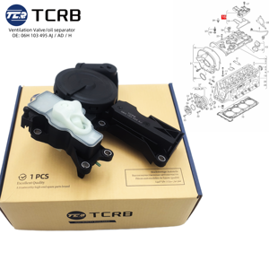 Válvula PCV Separadora de Aceite del Motor TCRB 06H103495AH 06H103495AB 06H103495E 06H103495AF para VW Tiguan GTI <span class=keywords><strong>Audi</strong></span> A3 <span class=keywords><strong>A4</strong></span> Q5 TT 2.0T - Product Image 6