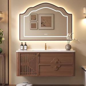 Modern smart makeup bathroom cabinet combination toilet extension washbasin washbasin cabinet - Product Image 1