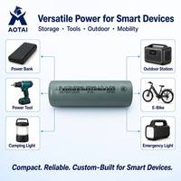Batería de Polímero de Litio Personalizada 21700, 3.7V 4500mAh 16.65Wh, Celda Cilíndrica Recargable para Herramientas Eléctricas y Almacenamiento de Energía