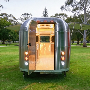 Remolque de Comida Rápida Móvil, Camión de Comida Callejera, Carrito de Venta Ambulante, Carrito de Helados, Carrito de Comida y Snacks para Exteriores - Product Image 6