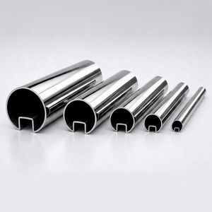 Tube rond en acier inoxydable, finition mate brillante, qualité 202 304 316, tube métallique soudé, longueur personnalisée, structurel, fabriqué en Inde - Product Image 1