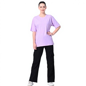 Camiseta Básica Lisa de Moda, Manga Corta, Unisex, Cuello Redondo, Ropa en Blanco, Colores y Tallas Personalizables, Fabricante OEM ODM - Product Image 1
