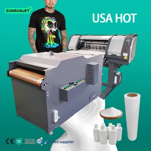 Camiseta digital asequible Impresora para hombre Máquina de impresión de camisa floral Impresora Dtf de 60 cm con coctelera y secadora