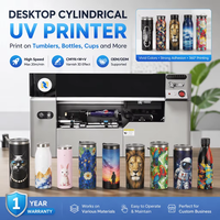 Printer UV Inkjet Kecepatan Tinggi dengan Printhead Epson untuk Logam Keramik Plastik Kaca Botol Air Tumbler Garansi 1 Tahun