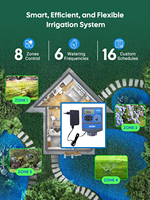 Contrôleur intelligent d'électrovanne 8 stations Web I-Phone Android App extensible à 16 zones Irrigation agricole