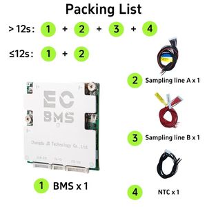 Factory Price EC Smart BMS 4S 6S 8S 13S 16S 17S 20S 24V 36V 48V 20A 40A 60A 80A LifePO4 Sodium-Ion BMS Battery Management System - Product Image 6