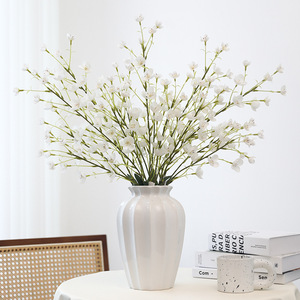 Fleur artificielle Elsa Single Bellflower, 72 cm de haut, fleurs en soie et plastique ultra-réalistes pour la décoration de la maison et les mariages - Product Image 3
